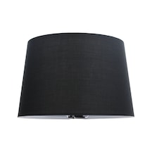 Siyah Abajur Başlık Kumaş Konik Çap 35 Cm A879 Siyah