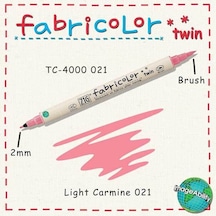 Zig Fabricolor Çift Uçlu Kumaş Kalemi 021 Light Carmine