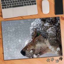 Yeşil Gözlü Kurt Köpeği 240 Parça Puzzle Yapboz-75180
