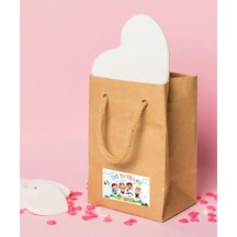İyi Tatiller Öğrenci Etiketi 5x8 Cm 30 Adet Sticker Kolay Açılır
