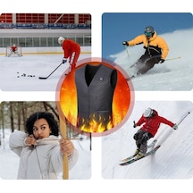 Ulzyvf Usb Isıtmalı 5 Bölgeli Elektrikli Isıtmalı Yelek - 3 Ayar Erkek/kadın Diğer