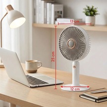 3 Kademeli Masaüstü Fan Telefon Tutuculu Standlı Taşınabilir Mini Fan Zb161 5671 Hemengoxgoitl