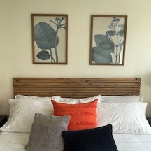 Masif Ahşap Yatak Başlığı 125 Cmx60 Cm + 2 Adet Raf Ceviz