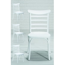 Efes Home Mutfak Sandalye 4 Adet Beyaz