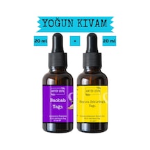 Baobab Yağı Ve Kayısı Çekirdeği Yağı 20ml + 20ml -%100 Doğal Soğuk Sıkım Yüz Yogası Yağı Seti 20 ML