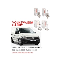 Caddy 2008 Model Ön Uzun-kısa 4 Lü Far Ampülü Takımı