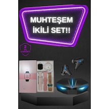 Kadınlar - 599 - İçin Dokunmatik Ekran Akıllı Saat Ve Gamer Kablosuz Bluetooth Kulaklık - Novapazr - Anc Özelliği