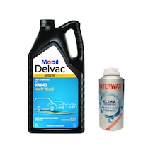 Mobil Delvac Modern Light Commercial 10W-40 Dizel Motor Yağı 7 L + İnterwax Klima Temizleyici 150 ML