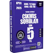 2025 Kpss Genel Yetenek Genel Kültür Tamamı Çözümlü Çıkmış Sorular Son 5 Yıl