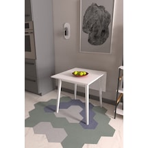 Vilinze Avanos Katlanır Mdf Ahşap Mutfak Masası - 70x80 Cm Beyaz