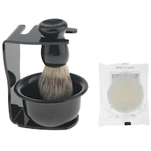 Suntek 4'ü 1 Arada Salon Sakal Saç Tıraş Fırçası Kupa Kase