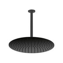 Gpd Ankastre Duş Başlığı Oval Slim Metal Ø40 Cm Siyah Ads24-S Siyah