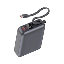 Tr Powerbank, Type-c, Taşınabilir Şarj Cihazı, Siyah, 20000mah, 45w Hızlı Şarj, Aı Sıcaklık Kontrolü, Dijital