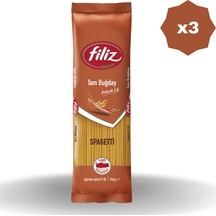 Tam Buğday Spagetti Makarna 500 Gr - 3 Adet