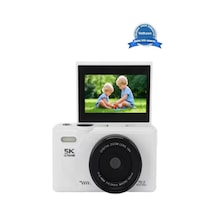 Vothoon 5K 75MP 3.0" Ekran 18X Zomm Hd Dijital Kamera