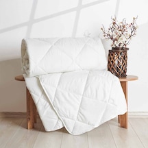 Nuvomonn Tek Kişilik Microfiber Yorgan - Beyaz - 155x215 Cm Renkli