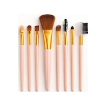Busstier 8 Adet Makyaj Fırça Seti Profesyonel Fondöten Pudra Allık Far Kaş Eyeliner Fırçası Yumuşak Kıllı Gü