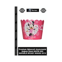 Premium Eğlenceli Atıştırmalık Doğum Günü Mafin Kek Kapsülü Mickey Mouse 25 Li Diğer