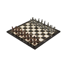 Gifthome Metal Satranç Takımı-seti orta Truva ve sparta antik Taş