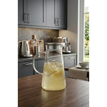 Limonata Ve Detoks Sürahisi 1800 Ml - Isıya Dayanıklı Borosilikat Cam Karaf