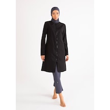 Mayovera Paraşüt Tek Üst Kapalı Mayo Siyah