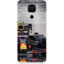 Xiaomi Redmi Note 9 Uyumlu Silikon Kılıf Max Verstappen F1 Aracı