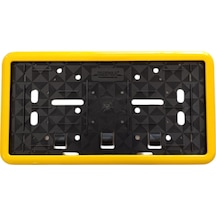 Çerçeveli Dikdörtgen Plakalık Plaka Altlığı Sarı 32x17cm 1 Adet