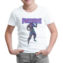 Fortnite - Raven Beyaz Çocuk Tshirt