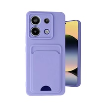 Xiaomi Redmi Note 13 Pro 5g Uyumlu Kılıf Kelvin Kartvizitli Silikon - Lila