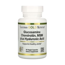 California Gold Nutrition, Glucosamine Chondroitin, Msm Plus Hyaluronic Acid, 60 Veggie Kapsül