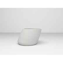 Nuano Consept Flora Serisi Yuvarlak Saksı Beyaz 40x60