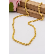 Latif Kuyumculuk 22 Ayar Altın Halat Zincir 3 Mm Halat Zincir 45 CM Lkznc1061