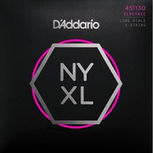 D'addario Nyxl45130 5 Telli Bas Gitar Tel Seti - 45-130 Regular Light Profesyonel Long Scale, Nyxl Nikel Sargı İle Genişletilmiş Dinamik Aralık, Derin Baslar Ve Modern Ton Karakteri