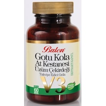 Balen Gotu Kola At Kestanesi Üzüm Çekirdeği V3 (60 Kapsül)