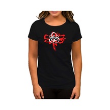 Coheed and Cambria Butterfly Logo Siyah Kadın Tişört Siyah