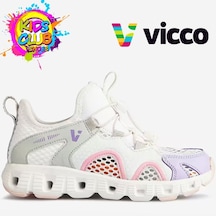 Vicco Zero Süs Bağcıklı Ortopedik Çocuk Spor Ayakkabı Beyaz