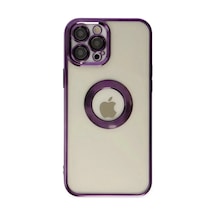 Jenerik Apple iPhone Uyumlu  Uyumlu 12 Pro Kılıf Slot Silikon - Mor