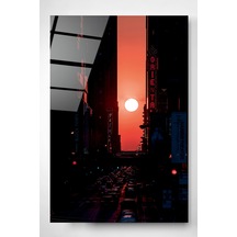 Miami Ocaso Cam Tablo Dekoratif Duvar Tablosu Parlak Ve Net Görüntü Ev Ve İş Yeri Doğum Günü Hediyesi Yüksek Çözünürlüklü Baskı