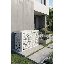 Klima Motoru/dış Ünite Gizleme/koruma Kafesi Xs 7000 Btu - 9000 Btu 86x44x65 H Cormoran Beyaz