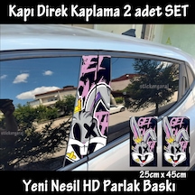 Rabbit Tavşan Folyo - 2kapı İçin 2adet Sticker Kaplama - Tuning Modifiye