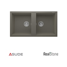 Realstone P019 Nemrut Çift Göz G.eviye 970 520mm Gri