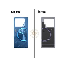 Infinix Gt 20 Pro Mavi Uyumlu Arka Kapak Arka Cam Batarya Pil Kapağı Lazer Kesim Back Cover Diğer