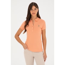 U.S. Polo Assn. Kadın Somon Basic Polo Yaka Tişört 50280060-VR047