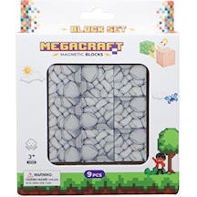 Megacraft Manyetik Bloklar Gri Taş Blok 9 Parça Mc1404
