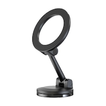 360 Dönebilen Magsafe Mıknatıslı Magnetik Stand Araç İçi Telefon Tutucu Wireless Şarj Yapmaz Siyah