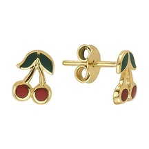 Goldkupe 14 Ayar Altın Kiraz Çocuk Küpe 1,10 Gr-943