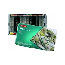 Derwent Artists Pencils Kuruboya Kalemi Teneke Kutu 36 Renk