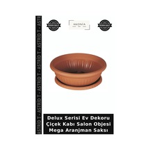 Delux Serisi Ev Dekoru Çiçek Kabı Salon Objesi Mega Aranjman Saksı