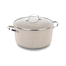 Korkmaz A1262 Granita Tencere 28X14,5 cm Krem