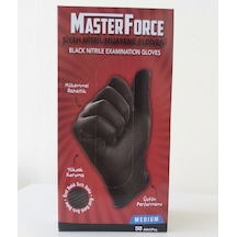 Masterforce Siyah Nitril Kalın Eldiven Medıum(M)Beden